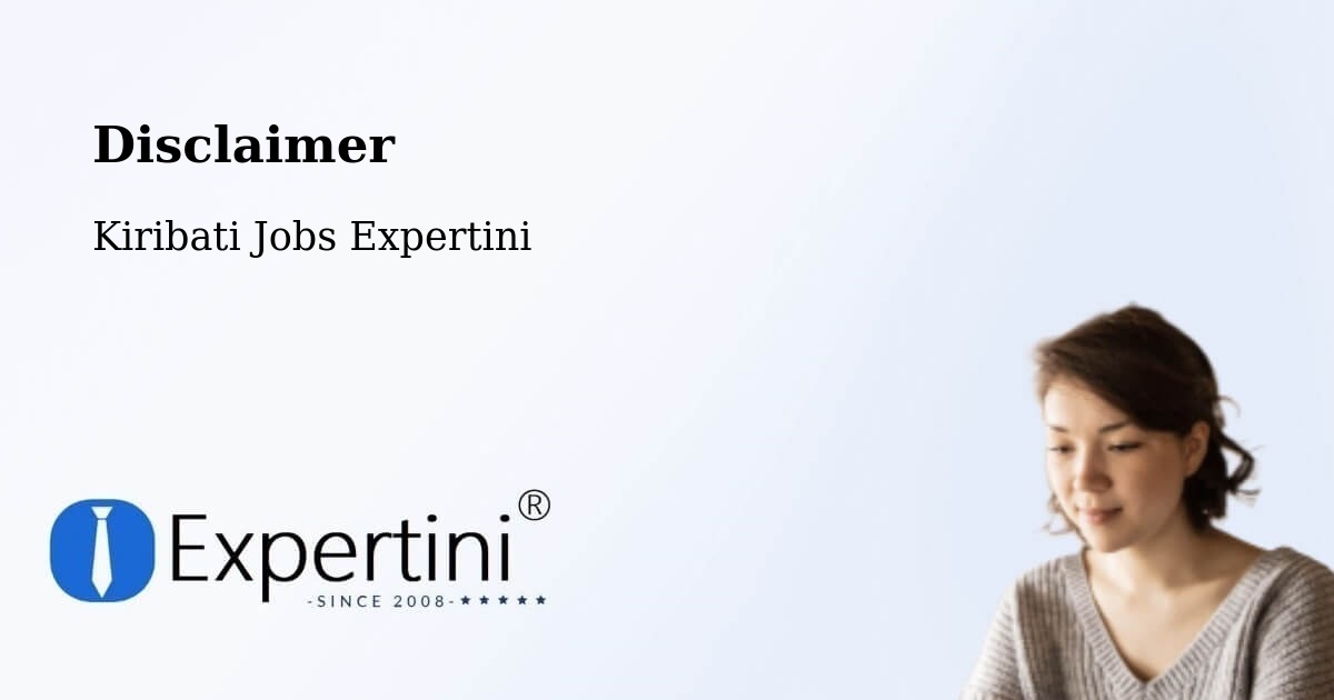 Disclaimer – Beru - Kiribati Jobs Expertini